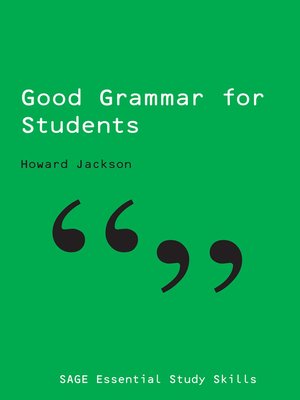cover image of Good Grammar for Students